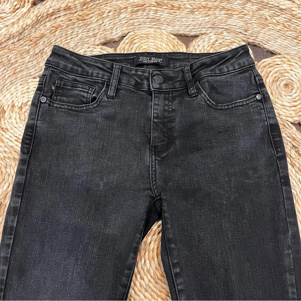 Judy Blue Capri Fit Mid Rise Womens Size 5/27 Black Denim Stretch JB88239 - Picture 11 of 11